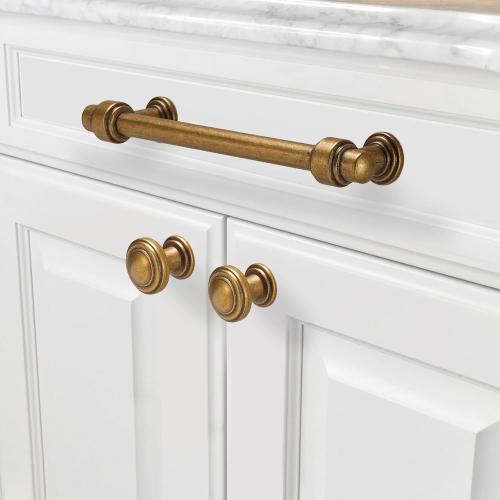 10 Pack 5 inch(128mm) Antique Brass Kitchen Cabinet Handles Cabinet Pulls Vintage Drawer Pulls Aged Gold Bronze Hardware Kitchen Handles
