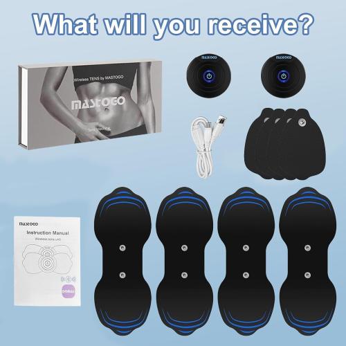 MASTOGO 12 Modes Wireless TENS Unit Muscle Stimulator for Pain Relief