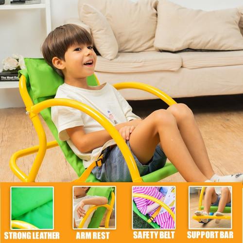Calming Sensory Rocking Chair for Kids – Balance Seat for Focus, Relaxation & Play | Indoor Outdoor Therapy Chair for Autism, ADHD & Active Kids