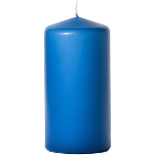 Colonial Blue Pillar Candle 3 x 6