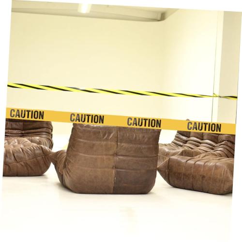 Alipis Caution Tape Roll Yellow Black Safety Tape Weatherproof for Halloween Decorations Indoor Outdoor Use