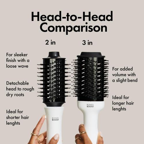 BONDIBOOST Blowout Brush Pro Hair Dryer [75MM], Oval Shape Styler Volumizer for Smooth/Frizz Free Results Great All Types 3X Heat/Speed Options 360° Airflow Vents, (WDD05) ‼️needs to be cleaned‼️