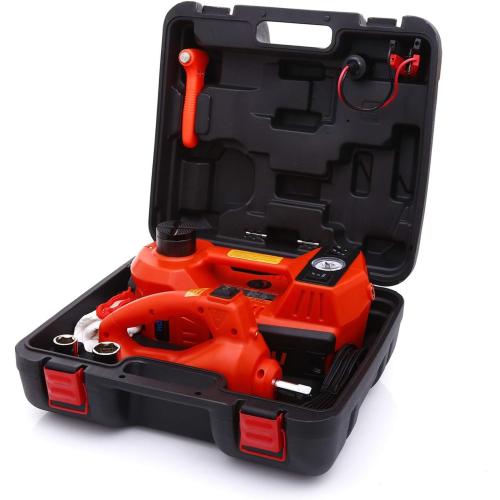 STANDTALL Electric Car Jack Kit 5 Ton 12V Hydraulic Jack Floor Jack with Impact Wrench and Tire Inflator Pump Lift with LED Light for SUV Sedan Truck Road Emergency Tire Change - box damage, see the pictures