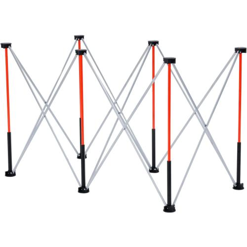 VEVOR Portable Folding Workstand, 4.15 x 2.18 ft Collapsible Workbench, 2500 lbs Weight Capacity, No Assembly Foldable Work Stand with Storage Bag, Table Top NOT Included, for Garage Workshop Outdoor