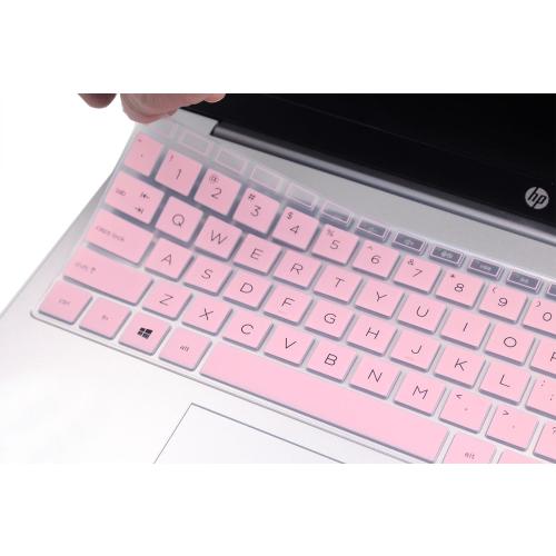 Keyboard Skin Compatible for 15.6 HP Laptop 15-fc 15-fd 15t-fd 15z-fc Series, HP Pavilion 15 15-eg/eh/er 15t-eg200/eg300 15z-eh300 Series, HP Pavilion 17z 17z-cp000 17z-ca200 17-cn 17-cp Series (Pink