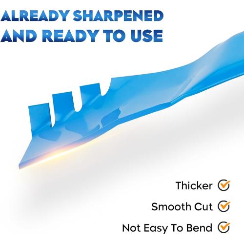 Aeagle 580244002 580244001 22 Inch Mulching Toothed Blade for Husqvarna HU550F HU550FH HU675FE HU700F HU700L HU725E HU725F HU725FH HU775H HU725AWD HU800H 22'' Deck Lawn Mower, High Lift, Blue ‼️used‼️
