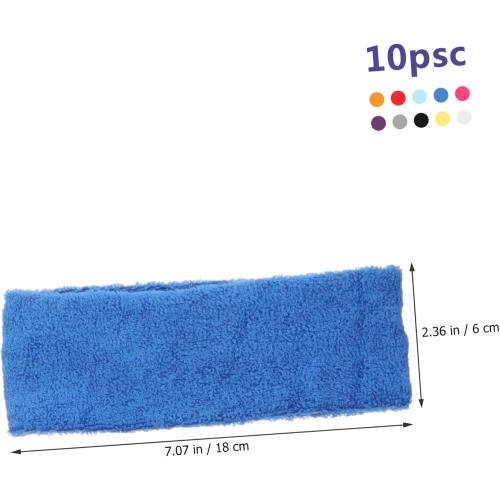 7 Pack. . .Sports Sweat Headbands for Men and Women Moisture Wicking Workout Gear for Running Yoga Gym and Fitness Activities Fashionable and Functional Design