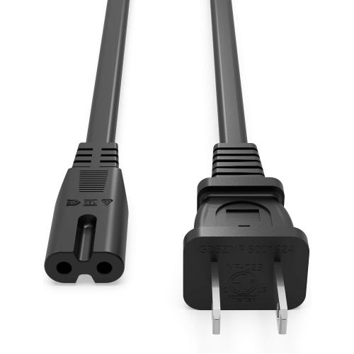 Superer 3 ft Printer Power Cord Cable Fit for HP OfficeJet Pro, Envy, DeskJet Series, for Canon PIXMA MG MP MX Series, Epson Workforce, Stylus, Ecotank Printers 2 Prong Replacement, ETL Listed