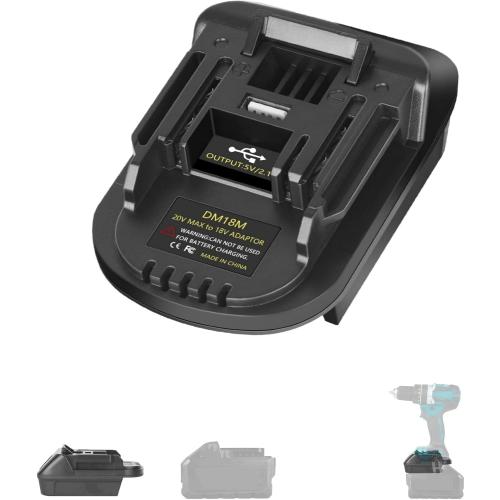 for Milwaukee to for Makita Battery Adapter (for M18 Battery Work for Makita 18V Tool)