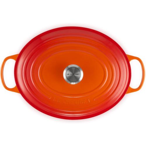 Le Creuset Enameled Cast Iron Signature Oval Dutch Oven, 8 qt., Flame