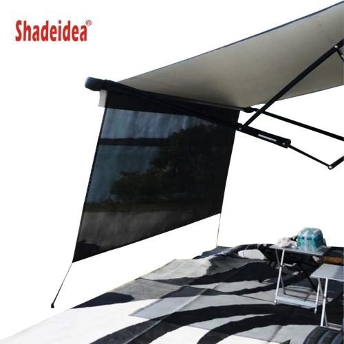 Shadeidea RV Awning Sun Shade Screen for Rv Awning - 9' X 19' 5'' (fit for 20' Awning) Black Mesh Sunshade Motorhome Camping Trailer Screen Shade UV Sunblocker Canopy Sunscreen - 3 Year Warranty