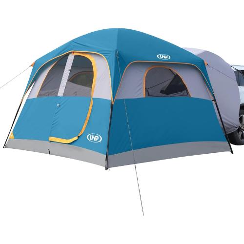 UNP SUV Tents for Camping 6 Person Car Camping Tailgate Tent for Outdoor | Easy Set Up with Rainfly Double Layer Waterproof Family SUV Cabin Tent 10'X9'X78in(H)