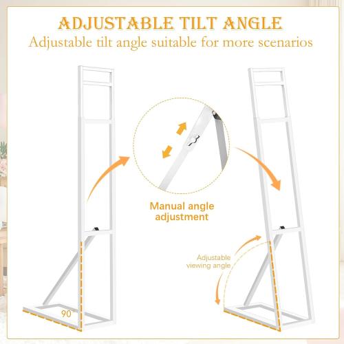 2 Pack White Wedding Backdrop Stand, Adjustable Metal Arch with Foldable Base and Weight Bag, Foam Board Display for Balloon Party and Event Decor (1.15–2m) (2)