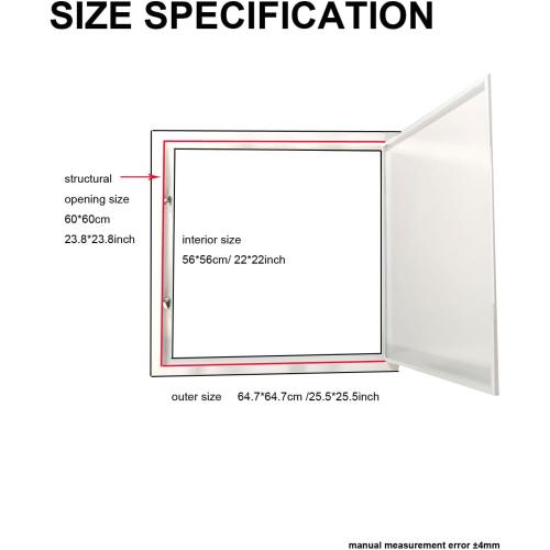 Fengze Metal Thickness 1.2mm Access Panel 24 x 24 Inch Spring Loaded - Strong Steel with Touch Latch No Key Needed