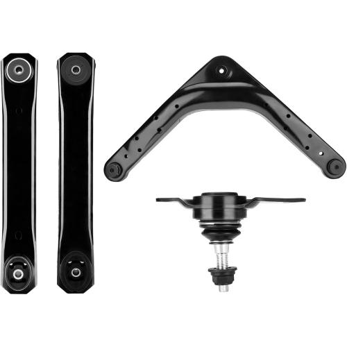 Rear Upper Lower Control Arm Assembly Fit for 1999 2000 2001 2002 2003 2004 Jeep Grand Cherokee with Rear Upper Ball Joints RK643183 K641869-4pcs