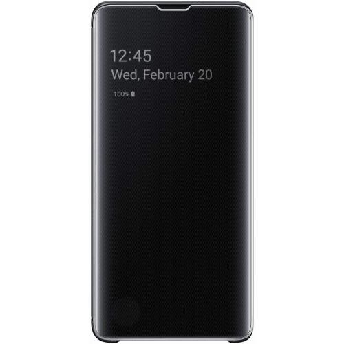 Samsung Original Galaxy S10 Protective Clear View Folio Cover Case - Black