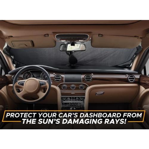 Econour Car Windshield Sun Shade, Front Window Sun Blocker for SUVs,Sedan