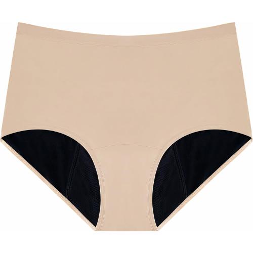 Beige Size Small AIRCUTE Super Absorbent Incontinence Underwear for Women Leak Proof Heavy Bladder Leakage Night Briefs 150ML