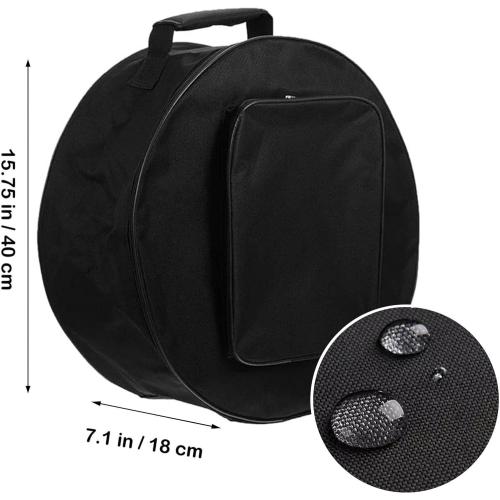 Oxford 13/14″ Snare Drum Bag Portable with Adjustable Strap and Drum Stuff Bag| Lightweight Waterproof Durable Snare Drum Case for Performances & Practice