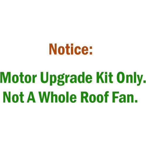 Upgrade Kit Rv Trailer Camper Van Roof Vent Fan Motor Replacement, Compatible with Heng's, Ventline