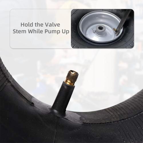 AR-PRO 23x10.5/9.5/8.5-12 Inner Tube Replacement With TR-13 Straight Valve Stem (2-Pack) - For Golf Cart, Tractor, John Deere Lawn Mower, Snowthrowers, Tillers, Trailers, Wheelbarrows and ATV's