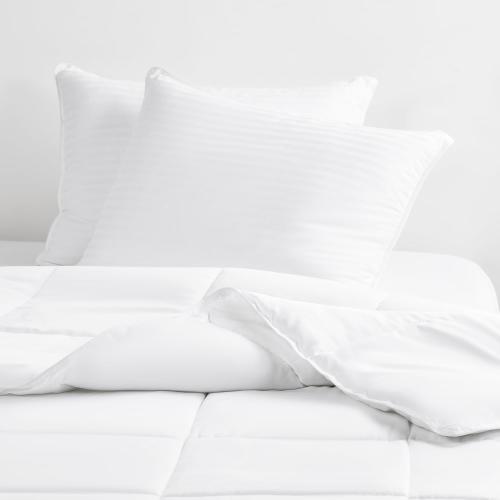 Linen Market Cooling Gel Queen Pillows Set of 2-100% Cotton Cover, Soft Gel-Fiber Filling, Bed Pillows for All Sleepers, Odorless and Non-Toxic, Perfect Firmness for Cool Comfort