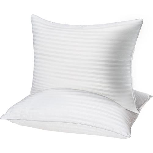Hotel Collection Bed Pillows for Sleeping, Bed Pillows Queen Size Set Of 2,Gusseted Pillow for Back, Stomach or Side Sleepers