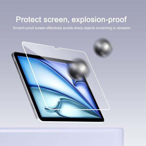 Ailun Screen Protector for iPad Pro 11 inch 2025/2024 [6/5th Generation M5/M4], iPad Air 11 Inch 2025/2024 [7/6th Generation M3/M2],Tempered Glass Face ID Apple Pencil Compatible Case Friendly 2 Pack