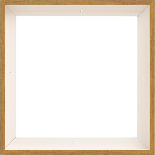 PIXY CANVAS Floater Frame 24x24 for 1.5 inch Deep Canvas Paintings/Canvas Prints/Wood Canvas Panels/Wall Art/Wall Decor/Home Decor/Artwork (Natural Oak, 24 x 24 inch, Square)