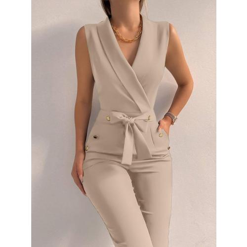 Size L ....Women's Elegant Jumpsuits V Neck