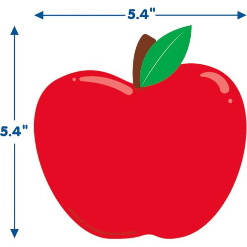 Eureka Apple Paper Cut-Out Classroom Decorations for Teachers, 36 Pieces