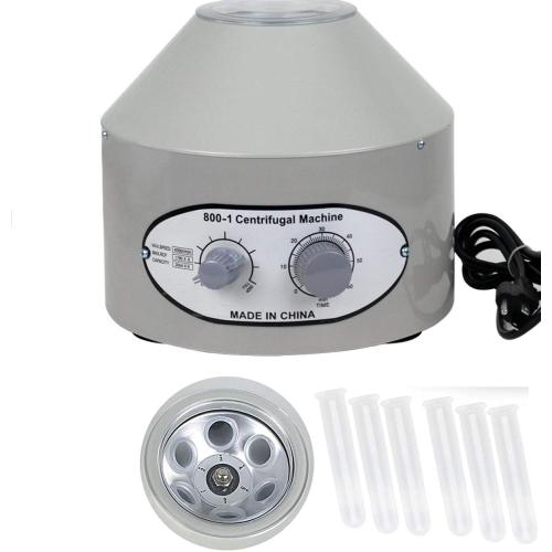 Desktop Electric Lab Laboratory Centrifuge Machine Lab Medical Practice w/Timer and Speed Control - Low Speed,4000 RPM, Capacity 20 ML x 6-110v by CALU LUKY