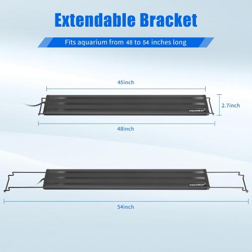 AQUANEAT LED Aquarium Light Full Spectrum for 48 Inch to 54 Inch Fish Tank Light Fresh Water