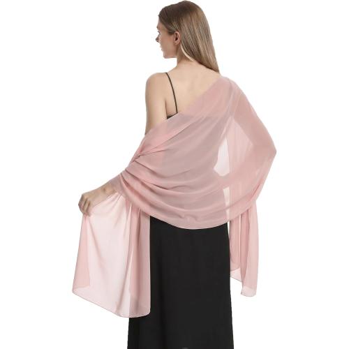 Chiffon Shawls and Wraps for Evening Dresses Women Elegant Soft Scarf Bridal Scarve Wedding Stole