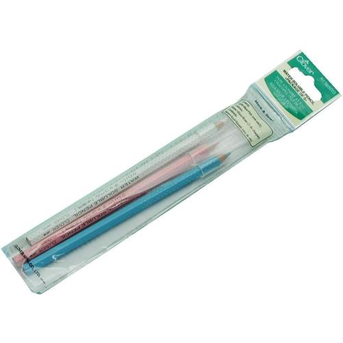 Clover Water Soluble Pencil-White, Pink & Blue