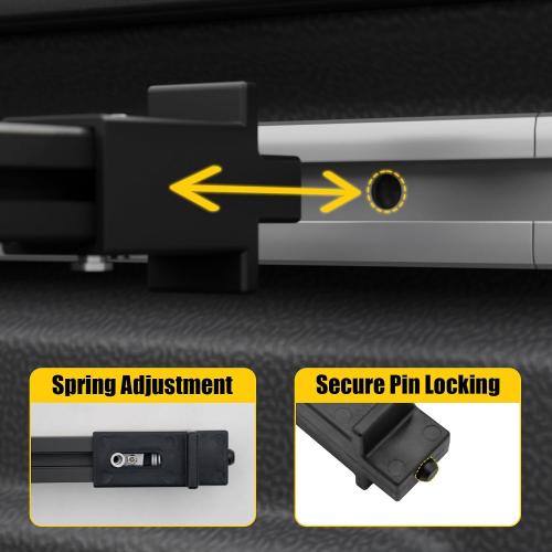 Cargo Bars Compatible with 2022-2025 2026 Ford Maverick Truck Bed Rack Crossbars Divider Pickup Side Rail Bars Sliding T-Slot Crossbars for 2024 Maverick Accessories (2PCS)