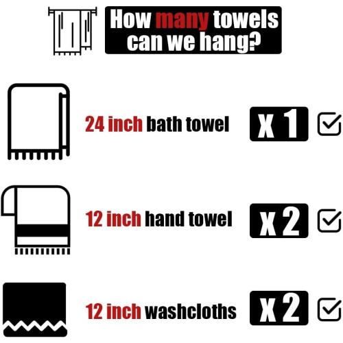 JQK Bath Towel Bar, 27 Inch Brushed Light Gold Towel Rack Bathroom, 304 Stainless Steel Thicken 0.8mm Towel Holder Wall Mount, Useable Length 24 Inch, TB110L24-BG