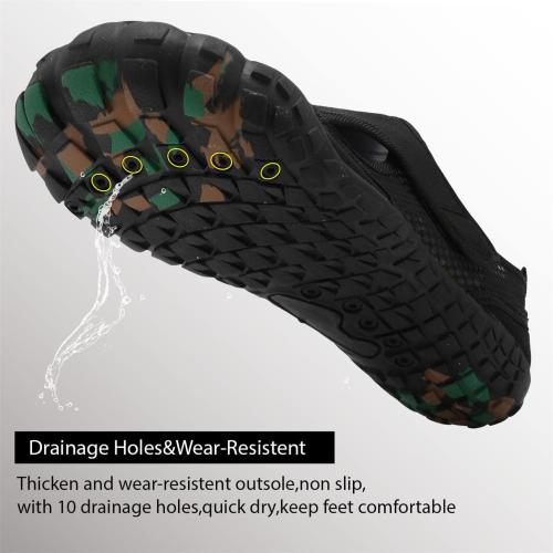 Size 7.5 Color Black women's Centipede Demon Swim Water Shoes for Women Men Quick Dry Barefoot Aqua Sneakers Shoe for Beach Hiking Diving Boating River Outdoor Water Sports