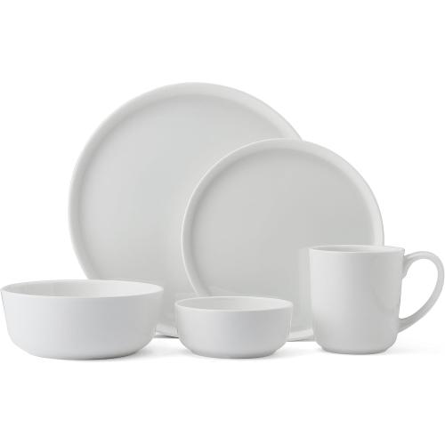 Mikasa Samantha Bone China Lightweight Chip Resistant 40 Piece Dinnerware Set, Service for 8