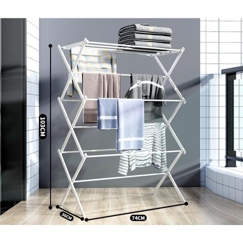 Indoor Clothes Drying Rack - Space Saving, Easy Setup, Multiple Levels for Efficient Home Organization - Perfect for Apartments and Small Spaces