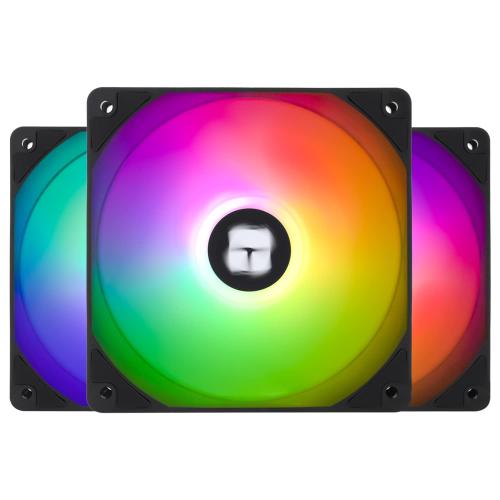Thermalright TL-C12C-S X3 CPU Fan 120mm ARGB Case Cooler Fan, 4pin PWM Silent Computer with S-FDB Bearing Included, up to 1550RPM Cooling Fan(3 Quantities)