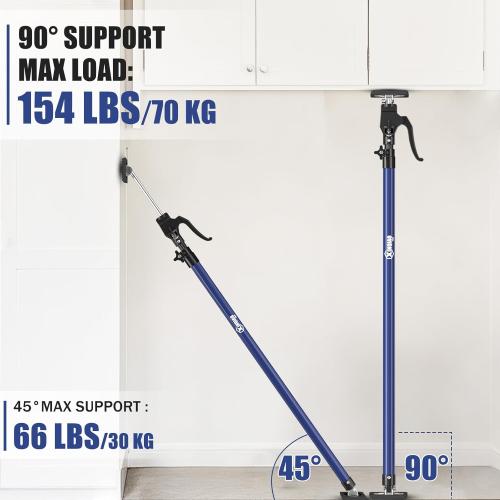 XINQIAO Cabinet Jacks for Installing Cabinets, Heavy Duty Third Hand Tools Adjustable Support Pole from 49.2 in to 114.2 in, 4 PCS