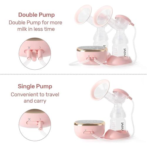 NCVI Electric Breast Pump 8782, Portable Hospital-Grade Double Pump