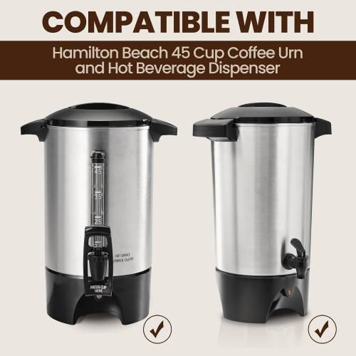 ‼️could be missing items ‼️Coffee Paper Filter for Hamilton Beach Coffee Urn 45 Cup, 120 Pcs | Extra Large Basket Coffee Filters, Precision Perforated Construction, Anti-tear and Zero Coffee Ground Leaks