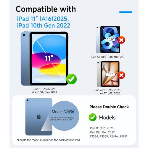 EZ-GLAZ-for iPad A16 11th (11 Inch)/10th Gen (10.9 Inch) Screen Protector