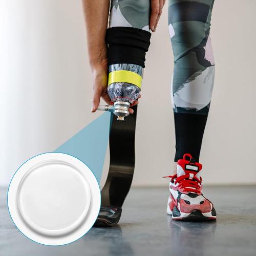 Geiserailie 6 Pcs Prosthetic Leg Pads Prosthetic Liner Patch Amputee Pads Prosthesis Liner Accessories for Leg Amputee Gifts Reduce Friction and Skin Irritation(4.5 Inches)