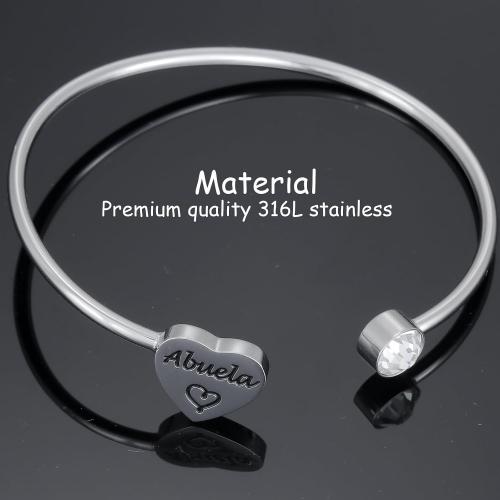 Kivosliviz Abuela Bracelet Gifts for Women from Grandchildren Best Grandma In Spanish Mothers Ideas Birthday for New Abuela Bracelet