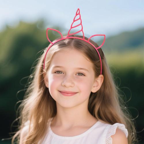 ZIRICHER Unicorn Headband, Rainbow Birthday Party Favors Crown Headband, Plastic Hairband for Party Supplies Gifts,Party Headwear Accessories for Adult