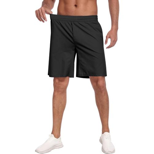 PARISDIARY 3 Pack Large Men's Athletic Running Shorts with Zipper Pockets,Quick Dry Gym Workout Basketball Hiking Shorts for Men