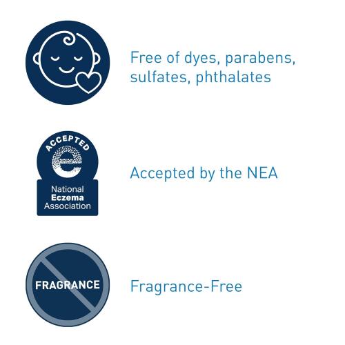 CeraVe Baby Wash & Shampoo, 2-in-1 Tear-Free for Skin Hair Fragrance, Paraben, Dye, Phthalates Sulfate Free Bath, Soap with Vitamin E 16 Ounce